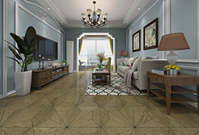 檳金橡木羅馬方形拼,進口地板,環保地板