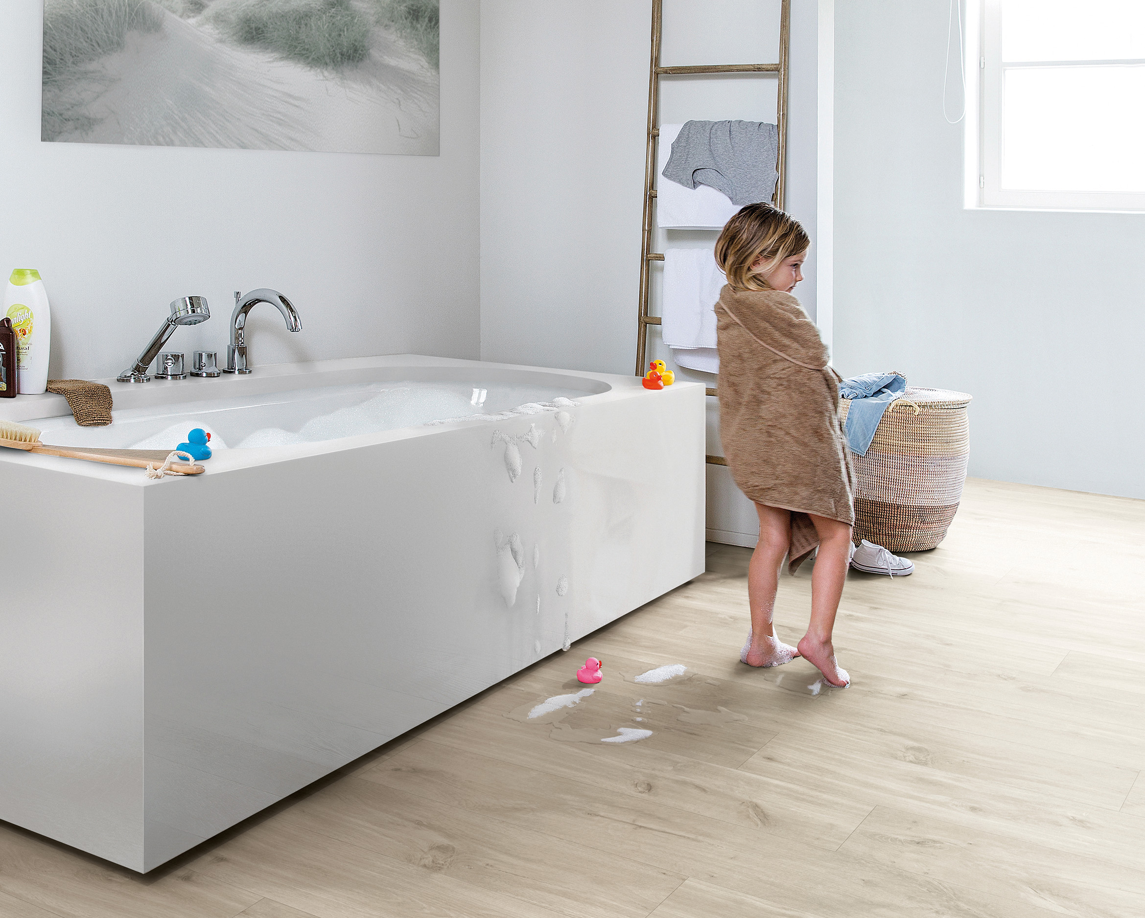 得高Quick-Step進口地板，尖端科技，無懼水漬 2