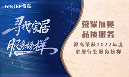 榮耀加冕，品質(zhì)服務(wù)|得高榮獲2022年度家居行業(yè)服務(wù)榜樣
