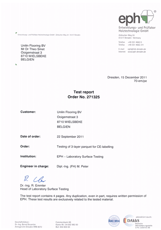 甲醛和熱傳導（三層實木復合地板）